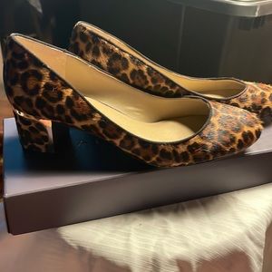 Ann Taylor calf hair pumps.  Size 8